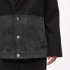 Blazer med denimpanel