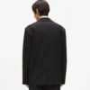 Blazer med denimpanel