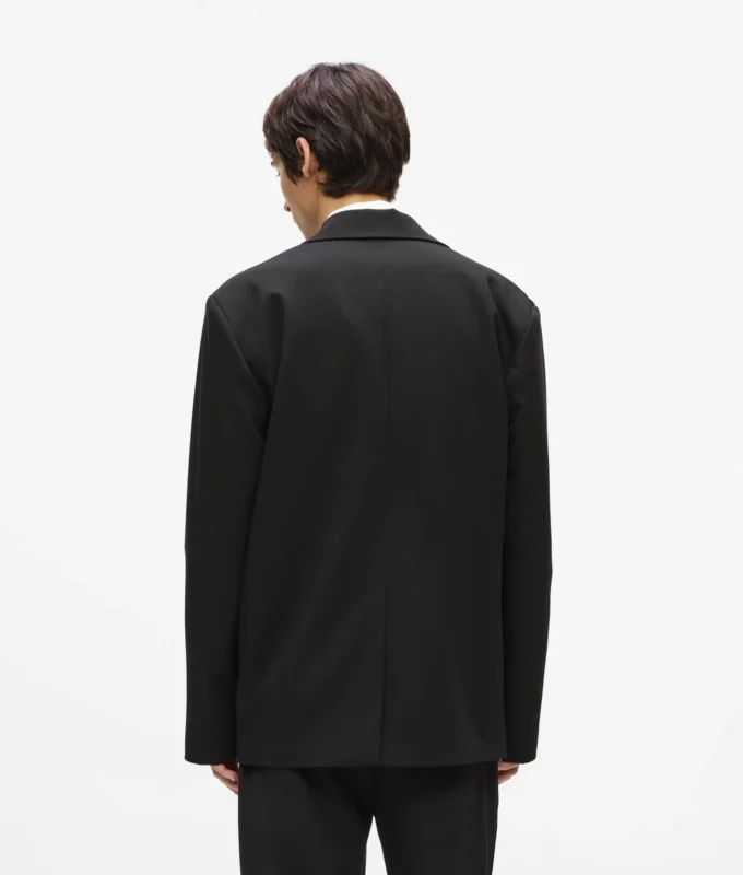 Blazer med denimpanel