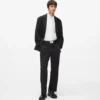 Blazer med denimpanel