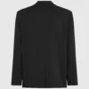 Blazer med denimpanel