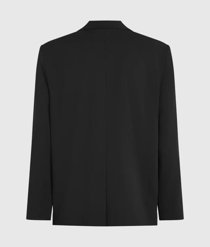Blazer med denimpanel