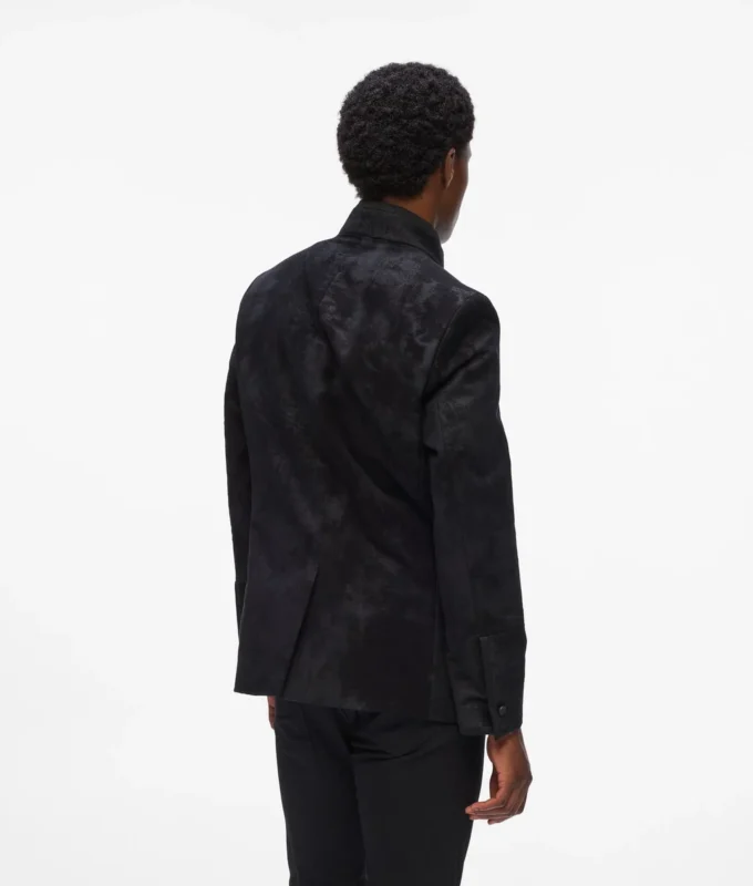 Blazer med høj krave