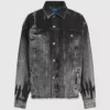 Bleget denimjakke
