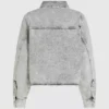 Bleget denimskjorte
