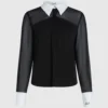 Bluse med slipsdetalje