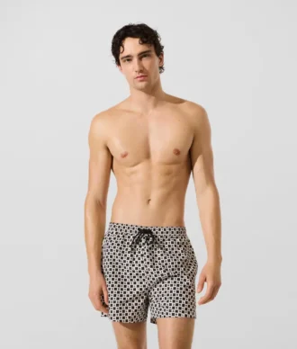 Boardshorts med ternet mønster
