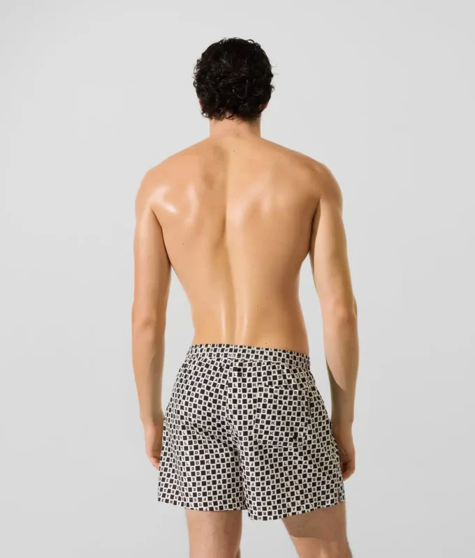 Boardshorts med ternet mønster