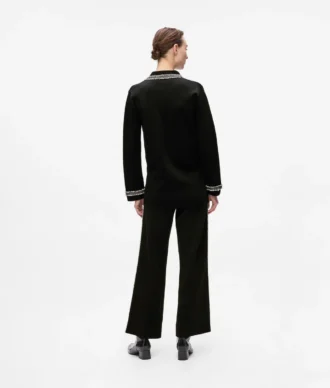 Bouclé-detaljeret cardigan