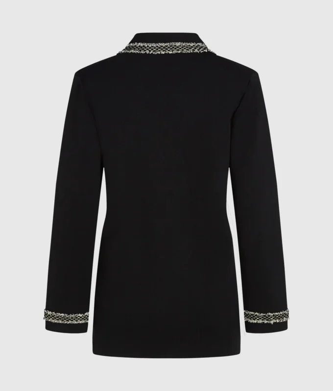 Bouclé-detaljeret cardigan