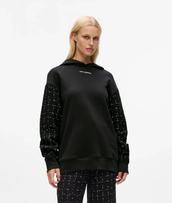 Bouclé-hoodie