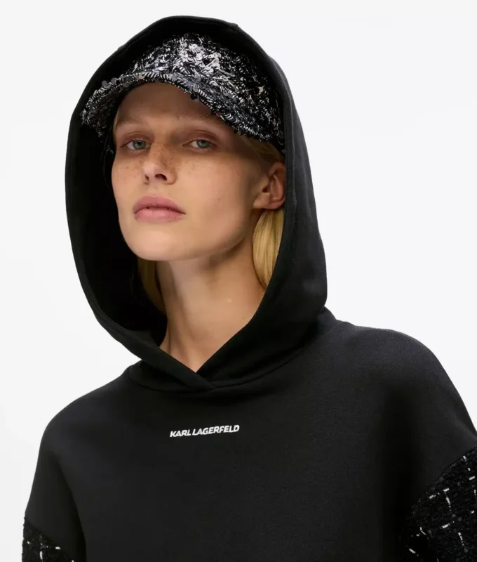 Bouclé-hoodie