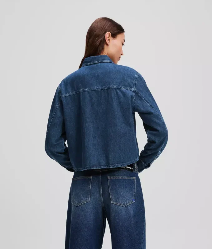 BOXY DENIM SKJORTE
