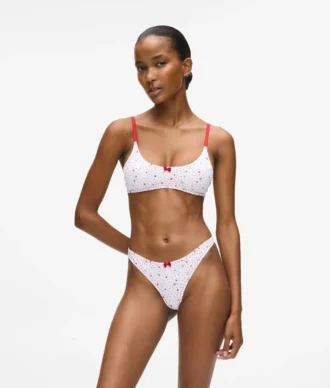 Bralette med hjerteprint