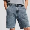 CARPENTER DENIM SHORTS