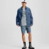CARPENTER DENIM SHORTS