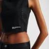 COATED DENIM TOP