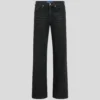 COATED MID-RISE RELAXED JEANS