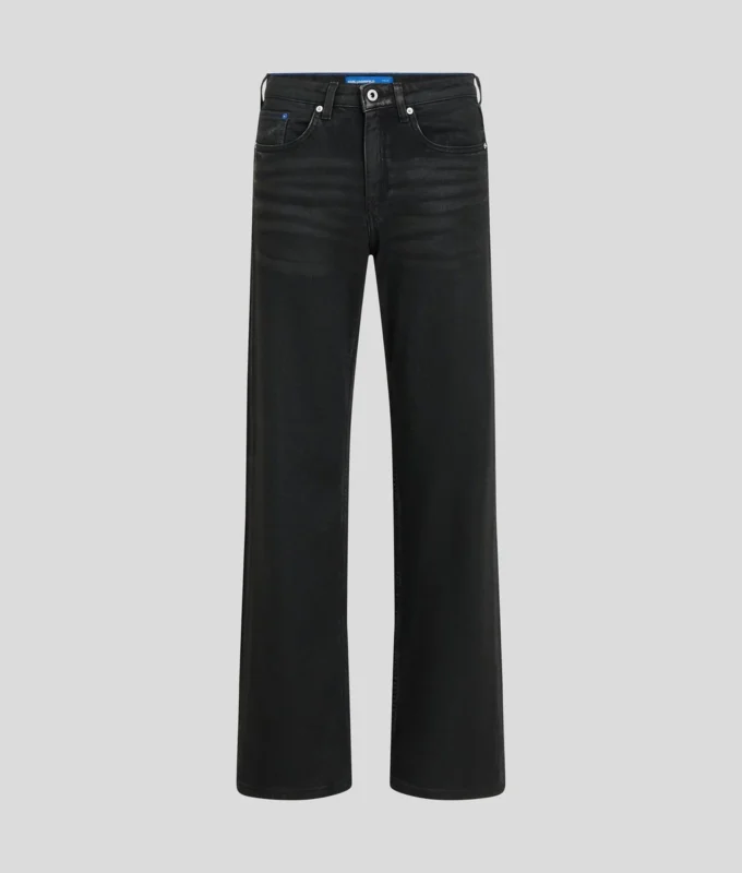 COATED MID-RISE RELAXED JEANS
