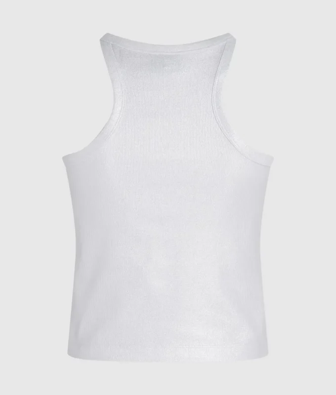 Coated ribbet tanktop