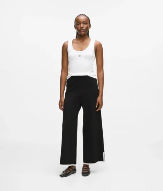 Culottes med kontrastpiping