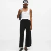 Culottes med kontrastpiping