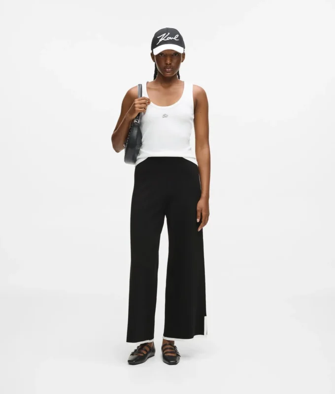 Culottes med kontrastpiping