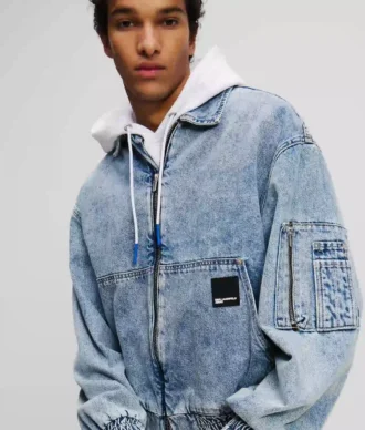 DENIM BOMBERJAKKE