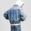 DENIM BOMBERJAKKE