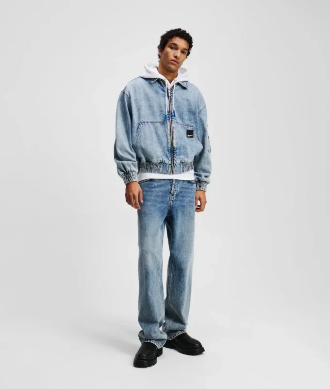 DENIM BOMBERJAKKE