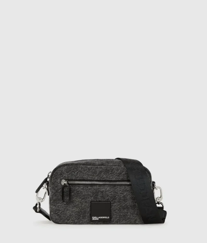 Denim crossbody kamerataske