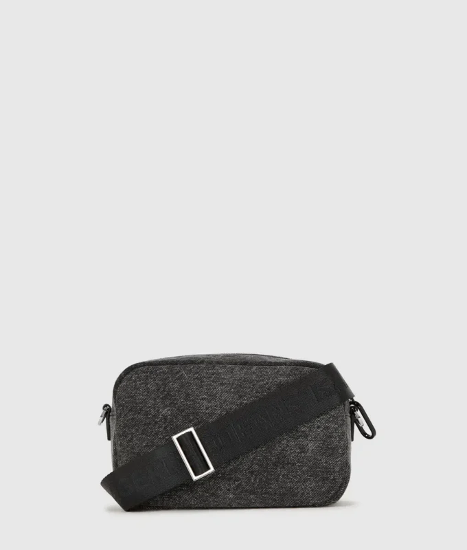 Denim crossbody kamerataske
