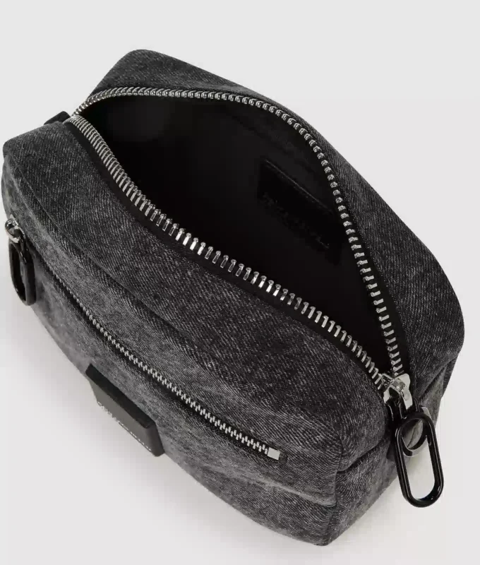 Denim crossbody kamerataske