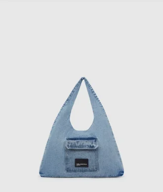 Denim hobo shopper