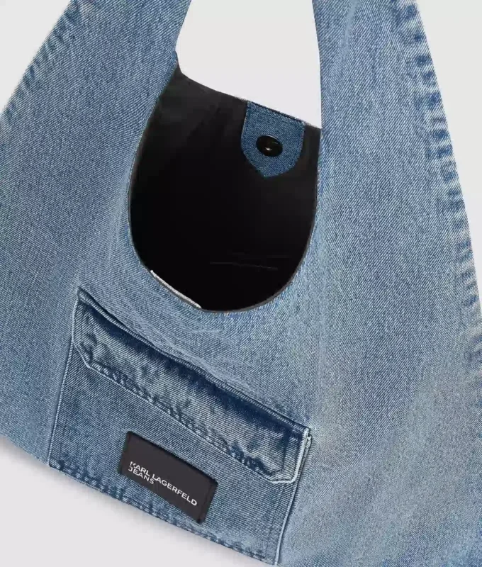 Denim hobo shopper