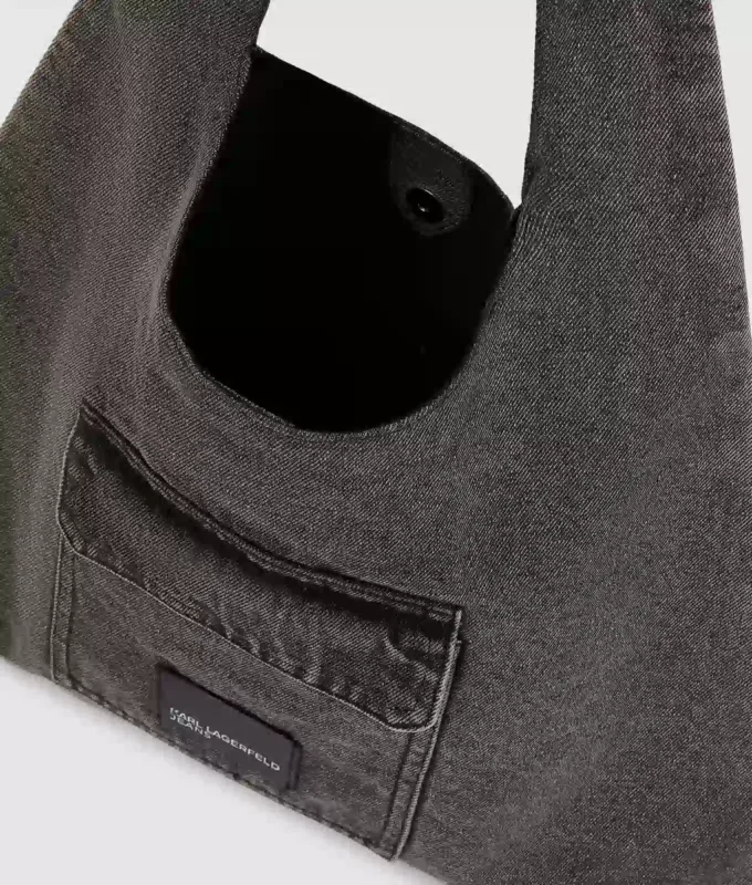 Denim hobo shopper