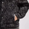DENIMJAKKE MED ALL-OVER-PRINT