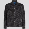 DENIMJAKKE MED ALL-OVER-PRINT