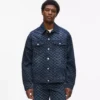Denimjakke med Monogram-print overalt