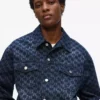 Denimjakke med Monogram-print overalt