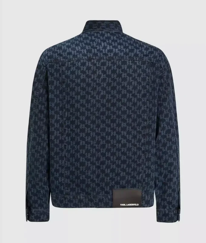 Denimjakke med Monogram-print overalt