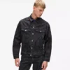 Denimjakke med monogramprint overalt