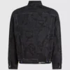 Denimjakke med monogramprint overalt