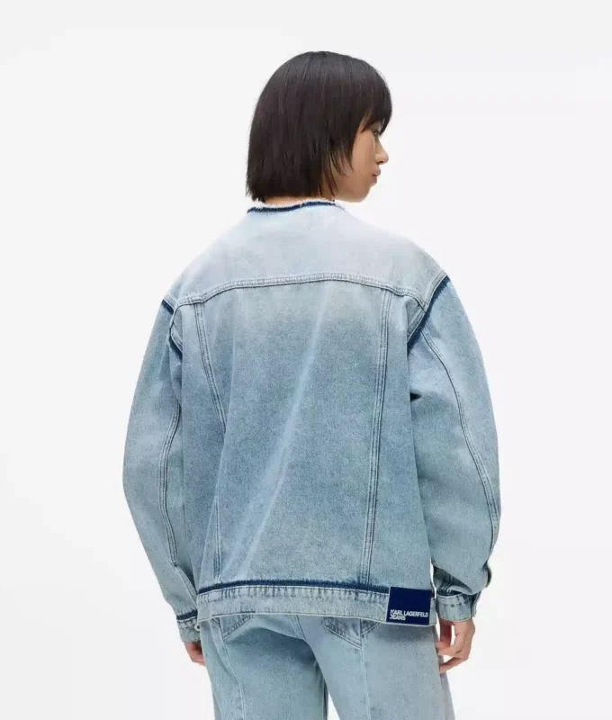 Denimjakke uden krave