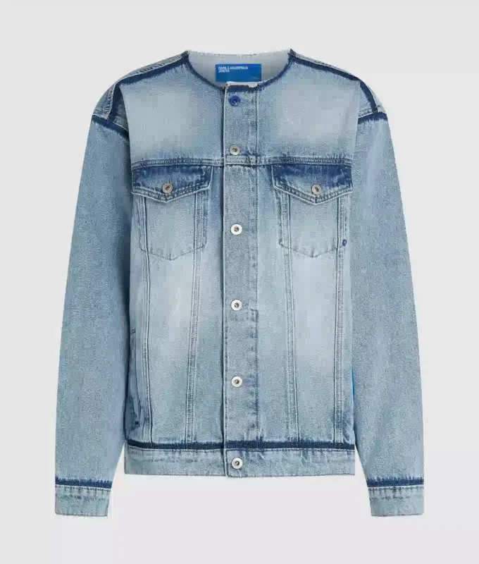 Denimjakke uden krave