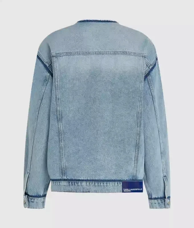 Denimjakke uden krave