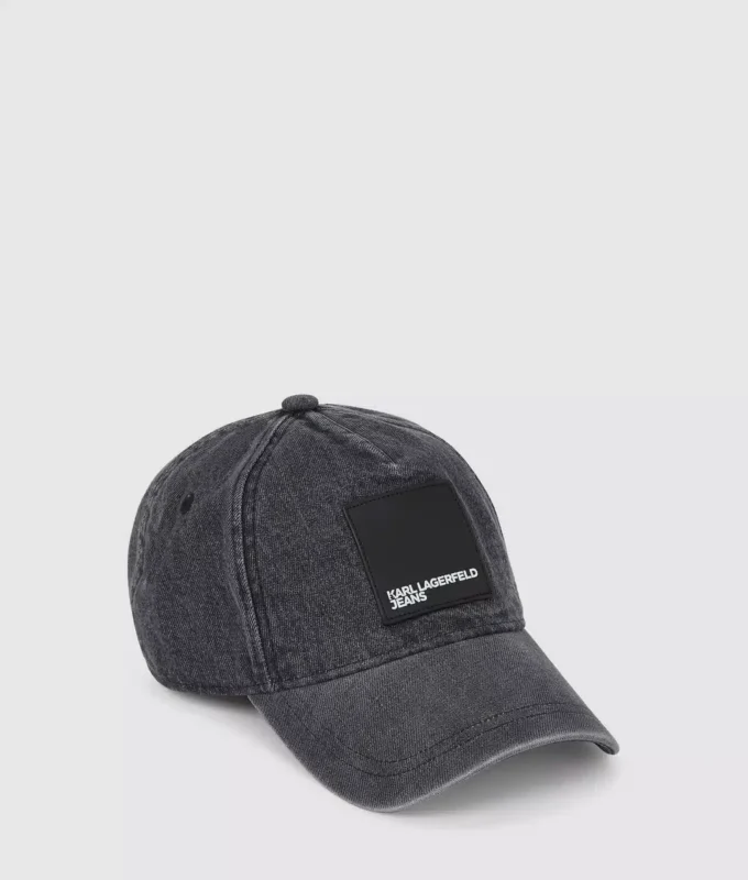 Denimkasket med logo