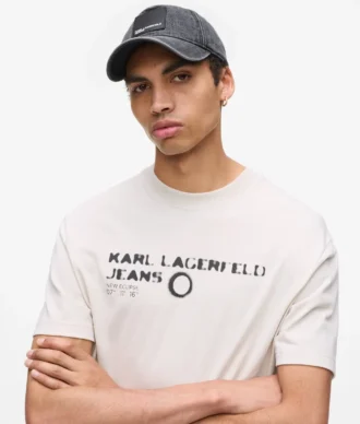 Denimkasket med logo