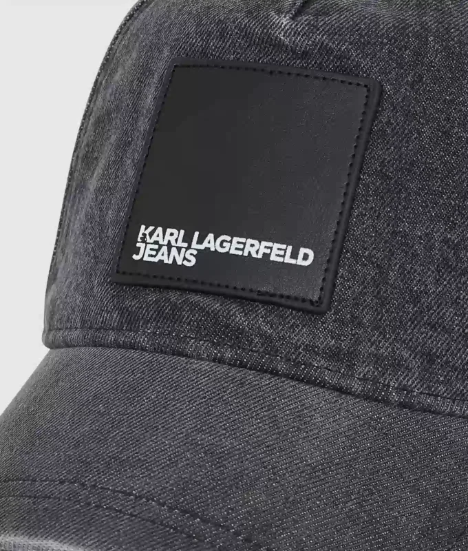 Denimkasket med logo