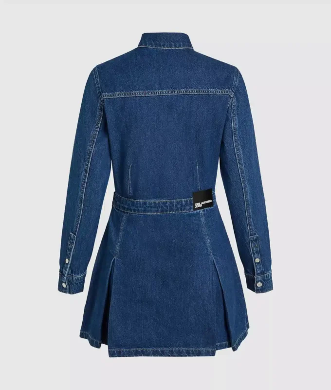 Denimkjole med nitter